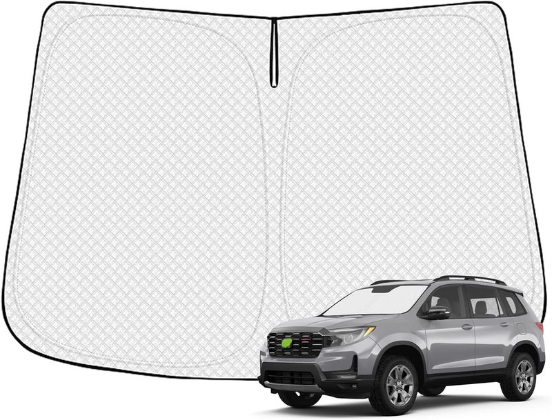 Canvcle Windshield Sun Shade for 2019-2025 Honda Passport Sport Accessories Thicken 6-Layer Front Window Sunshade Cover Sun Visor Protector Foldable Block UV Rays Keep Vehicle Cool - Image 1